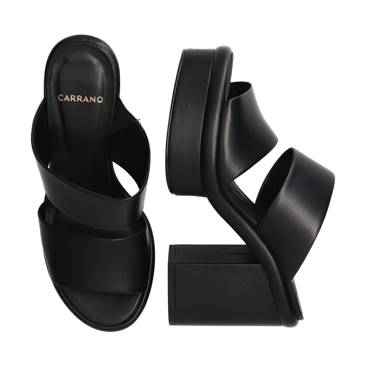 IMPORT SELECT「【CARRANO】厚底チャンキーヒールミュールサンダル」|サンダル|