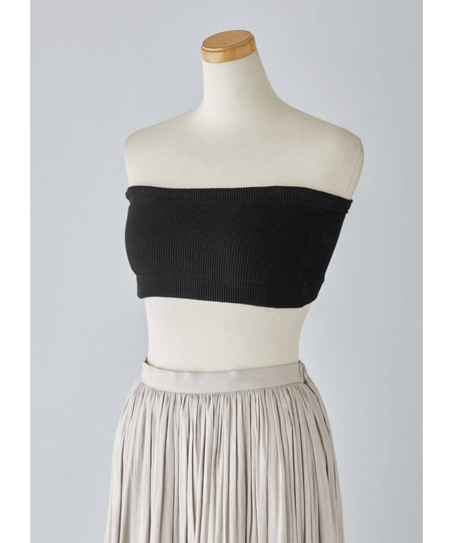 STYLE DELI「ホールドリブチューブトップ」|インナー|ブラック