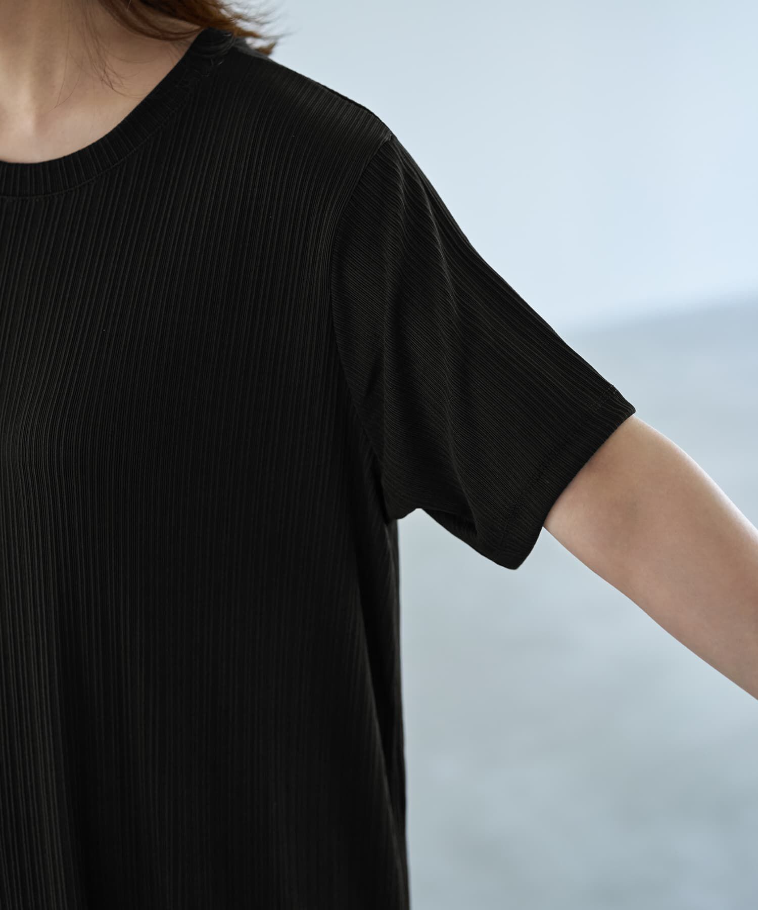 STYLE DELI「とろみ落ち感カットソー半袖ワンピース」|ワンピース|