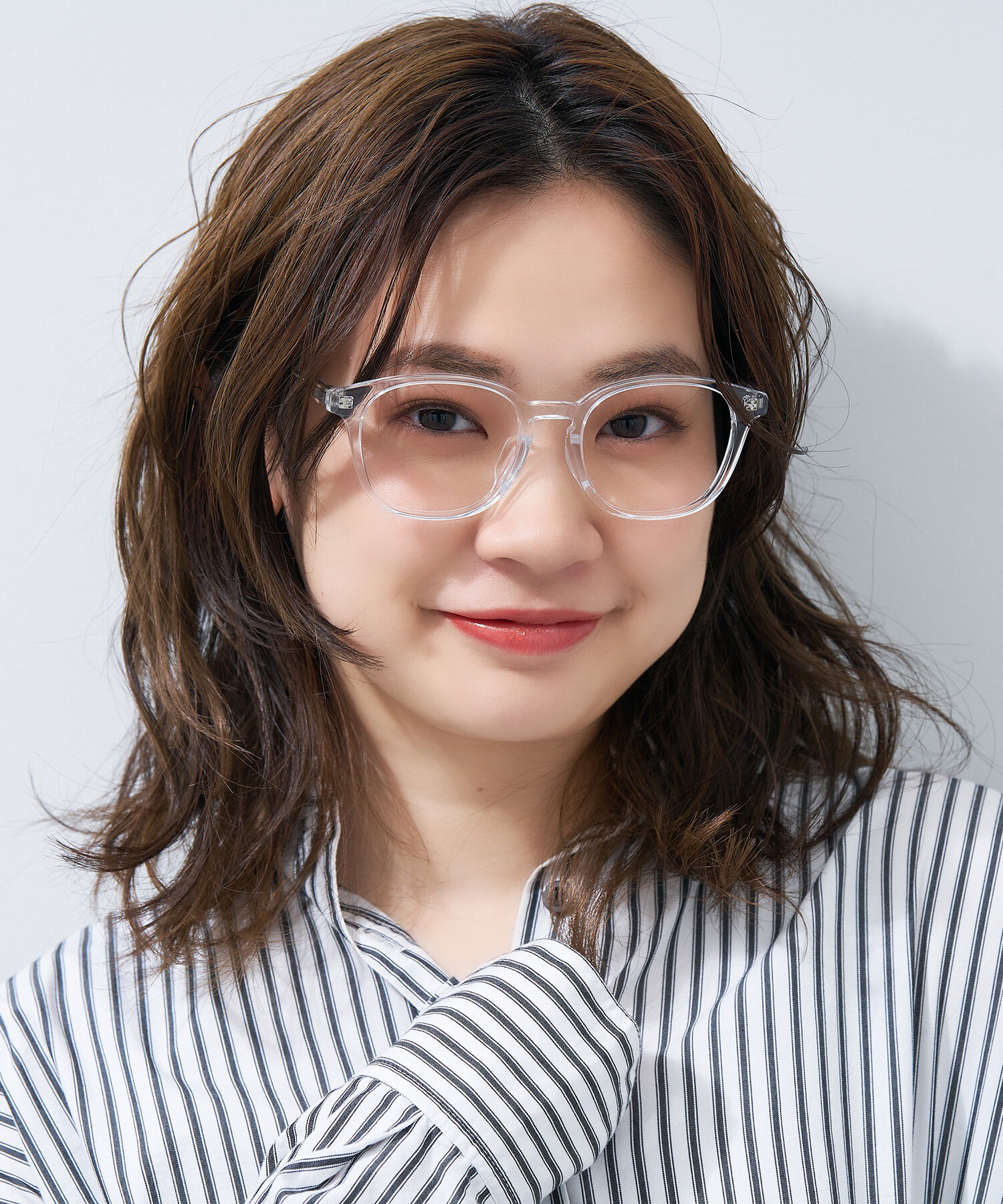  「ウェリントン型 メガネ｜黒縁 クリアフレーム 伊達メガネ 度付きメガネ レンズ交換券付き ゾフ」|メガネ|クリア