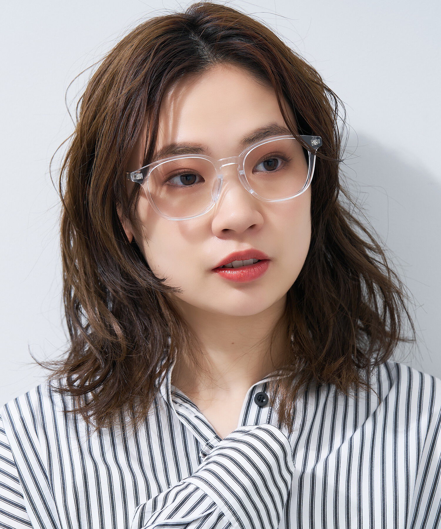  「ウェリントン型 メガネ｜黒縁 クリアフレーム 伊達メガネ 度付きメガネ レンズ交換券付き ゾフ」|メガネ|