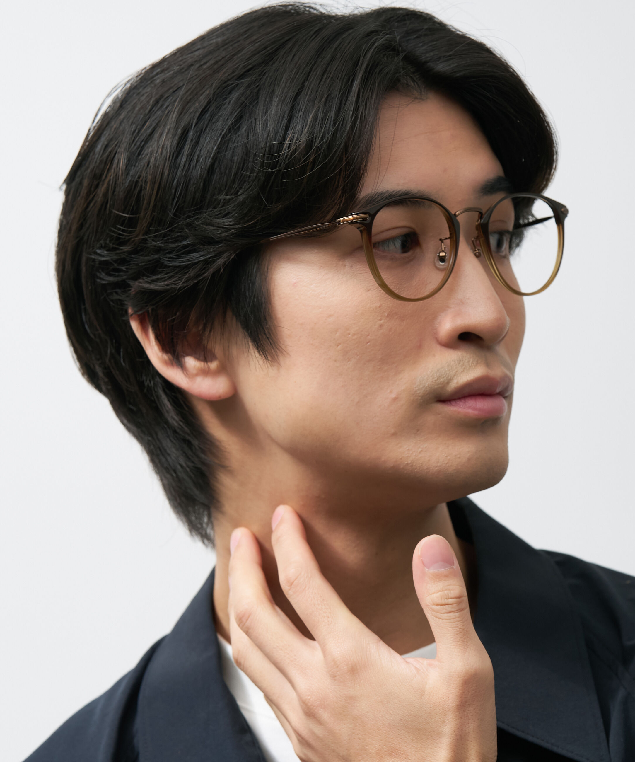  「ボストン型 軽量 メガネ｜ 軽量素材&times;チタン 大人可愛いメガネフレーム レンズ交換券付き」|メガネ|