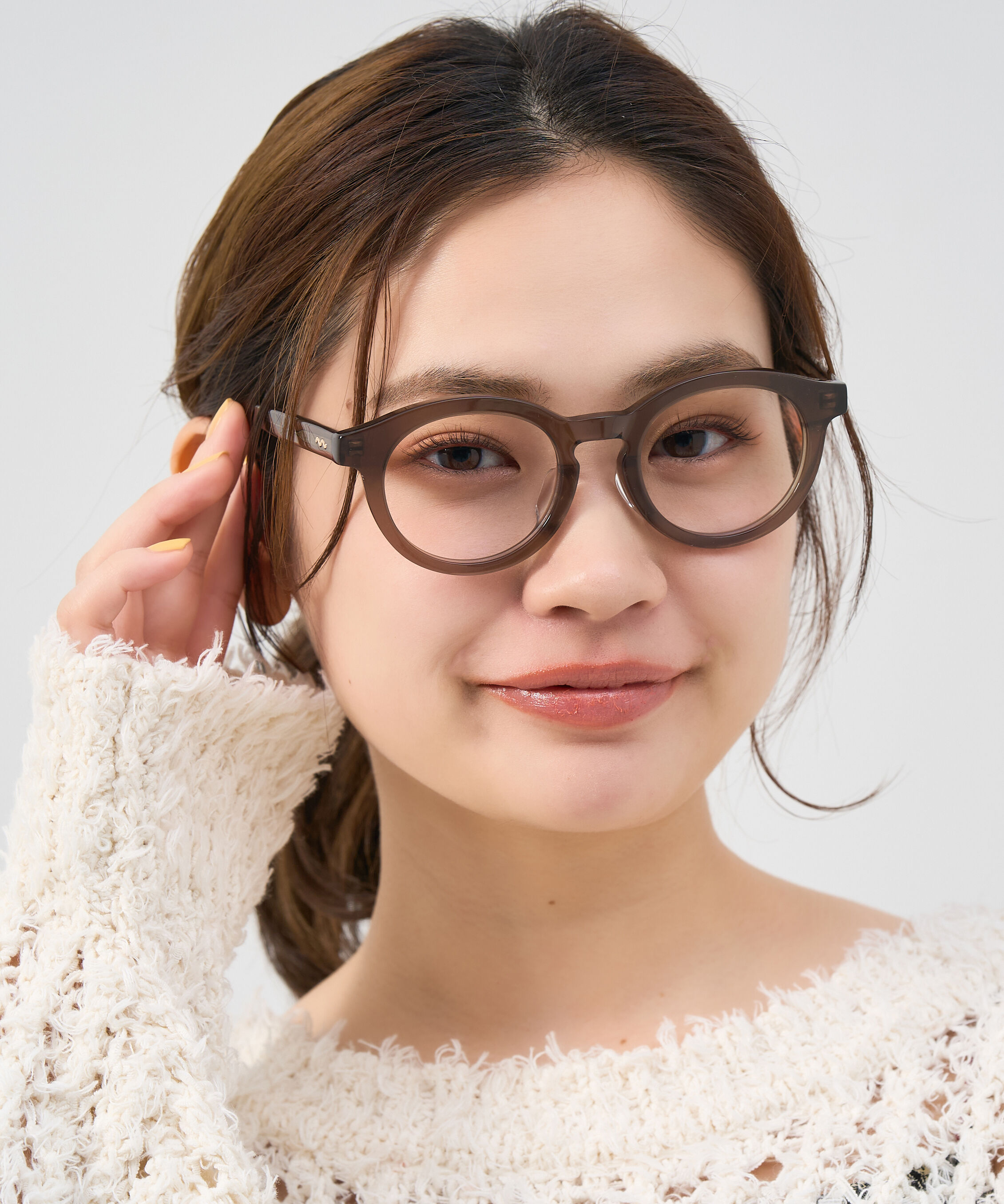  「Zoff | Kirimaru ボストン型 メガネ レンズ交換券付き 黒縁 太縁フレーム 小顔効果 きりまる」|メガネ|