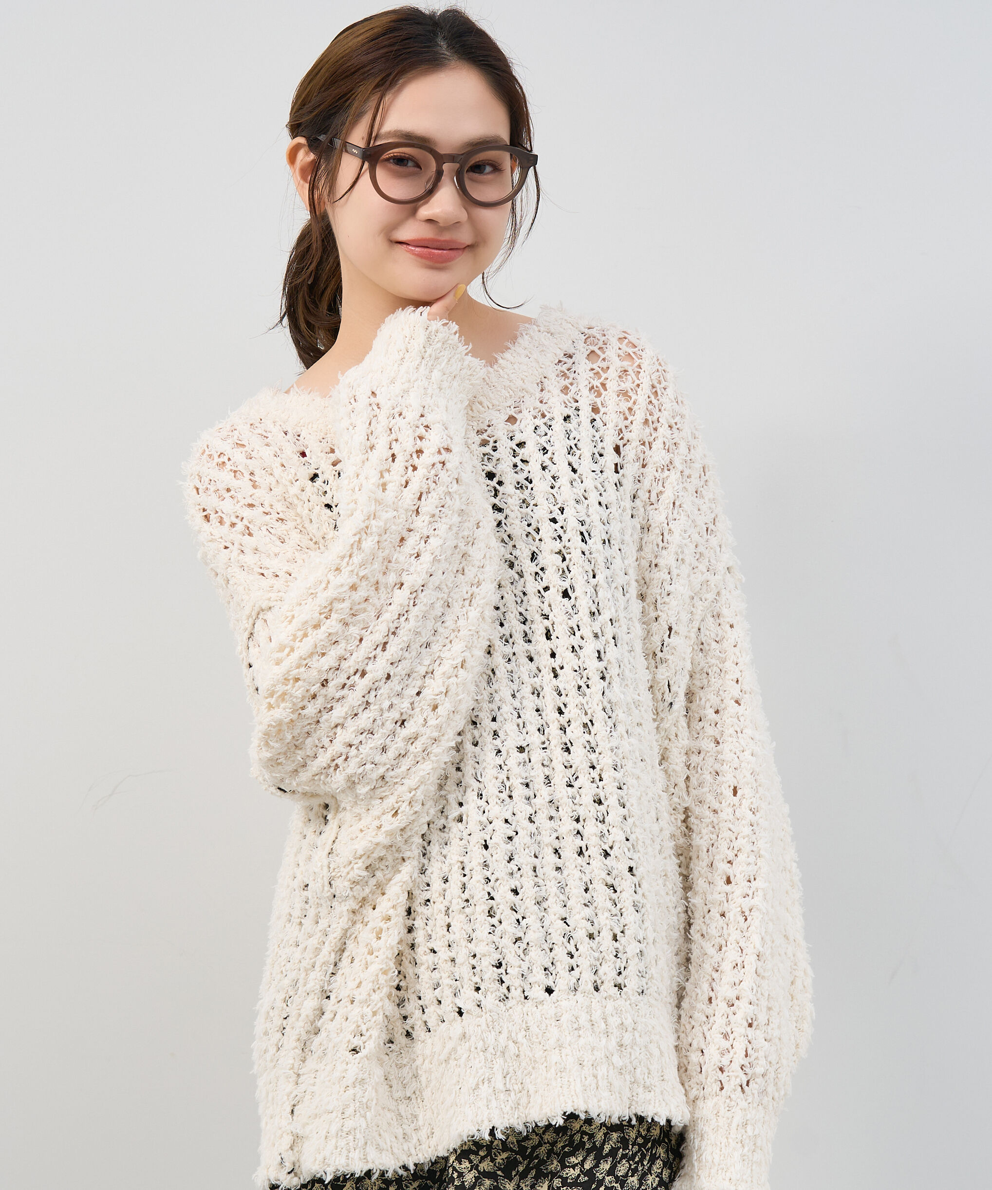  「Zoff | Kirimaru ボストン型 メガネ レンズ交換券付き 黒縁 太縁フレーム 小顔効果 きりまる」|メガネ|