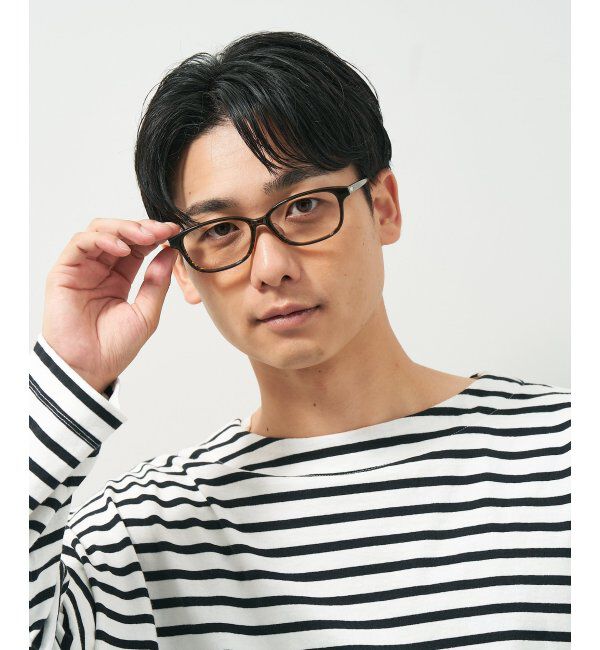  「スクエア型 メガネ きちんと感と上質感あふれるフレーム ｜Zoff｜BASIC STYLE   レンズ交換券付」|メガネ|