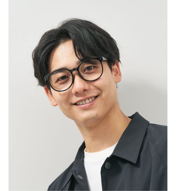  「ボストン型 メガネ│黒縁 プラスチックフレーム│レトロ｜ レンズ交換券付」|メガネ|