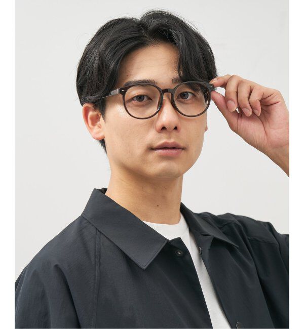  「ボストン型 メガネ│黒縁 プラスチックフレーム│レトロ｜ レンズ交換券付」|メガネ|