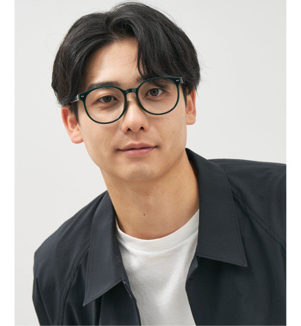  「ボストン型 メガネ│黒縁 プラスチックフレーム│レトロ｜ レンズ交換券付」|メガネ|