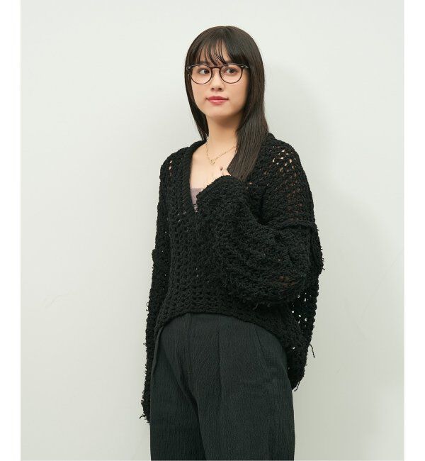  「Zoff｜emiri ボストン型 メガネ |辺見えみり 軽量 黒縁フレーム レンズ交換券付」|メガネ|