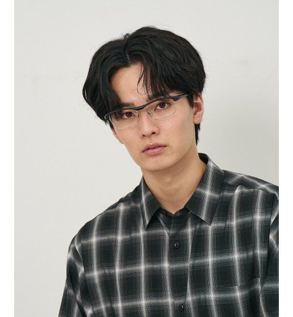  「ウェリントン型 メガネ(跳ね上げ式) ズレ落ち防止 伊達メガネ 度付きメガネ ｜FLIP UP  レンズ交換券付」|メガネ|