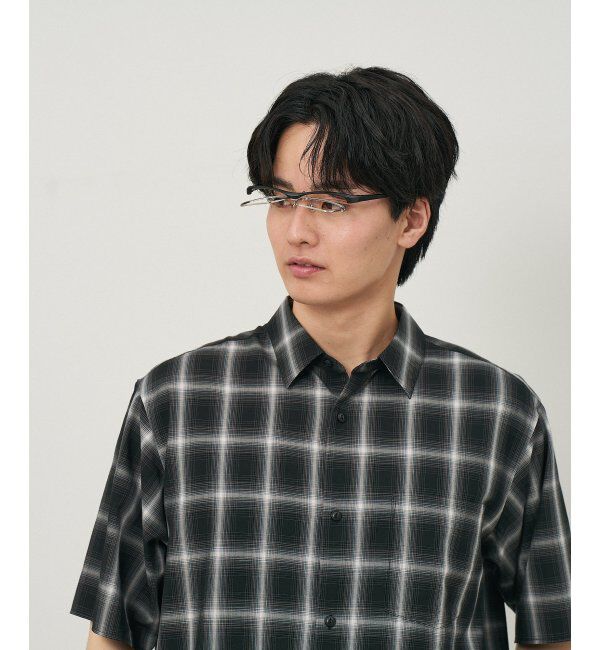  「ウェリントン型 メガネ(跳ね上げ式) ズレ落ち防止 伊達メガネ 度付きメガネ ｜FLIP UP  レンズ交換券付」|メガネ|