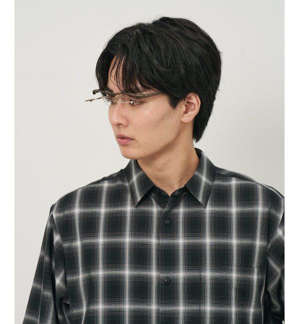  「ウェリントン型 メガネ(跳ね上げ式) ズレ落ち防止 伊達メガネ 度付きメガネ ｜FLIP UP  レンズ交換券付」|メガネ|