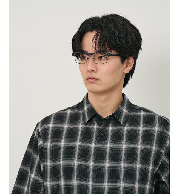  「ウェリントン型 メガネ(跳ね上げ式) ズレ落ち防止 伊達メガネ 度付きメガネ ｜FLIP UP  レンズ交換券付」|メガネ|