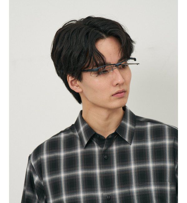  「ウェリントン型 メガネ(跳ね上げ式) ズレ落ち防止 伊達メガネ 度付きメガネ ｜FLIP UP  レンズ交換券付」|メガネ|