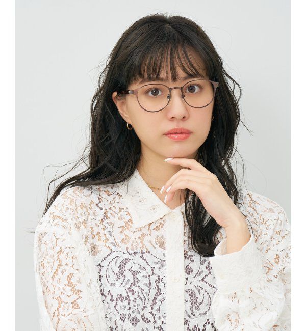  「[ミニーマウス モデル] 型 メガネ ディズニー 軽量 可愛い Disney Collection レンズ交換券付」|メガネ|薄ブラウン