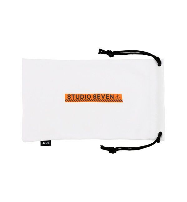  「Zoff｜STUDIO SEVEN｜ウェリントン型 サングラス 横長｜太縁フレーム｜カラーレンズ｜紫外線防止 UVカット」|サングラス|