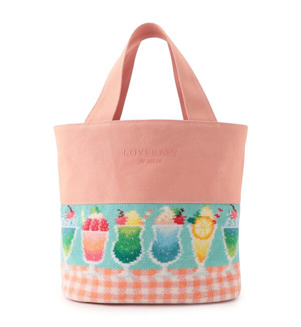 LOVERARY BY FEILER「ラブラリーパーラー　トートバッグ　L/LPL-233054」|トートバッグ|アプリコット