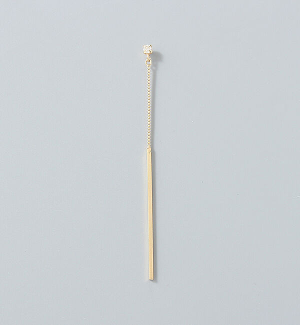 JUPITER「【K10】スウィングバー＆ダイヤモンドピアス」|ピアス|