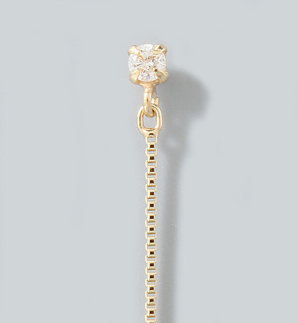 JUPITER「【K10】スウィングバー＆ダイヤモンドピアス」|ピアス|