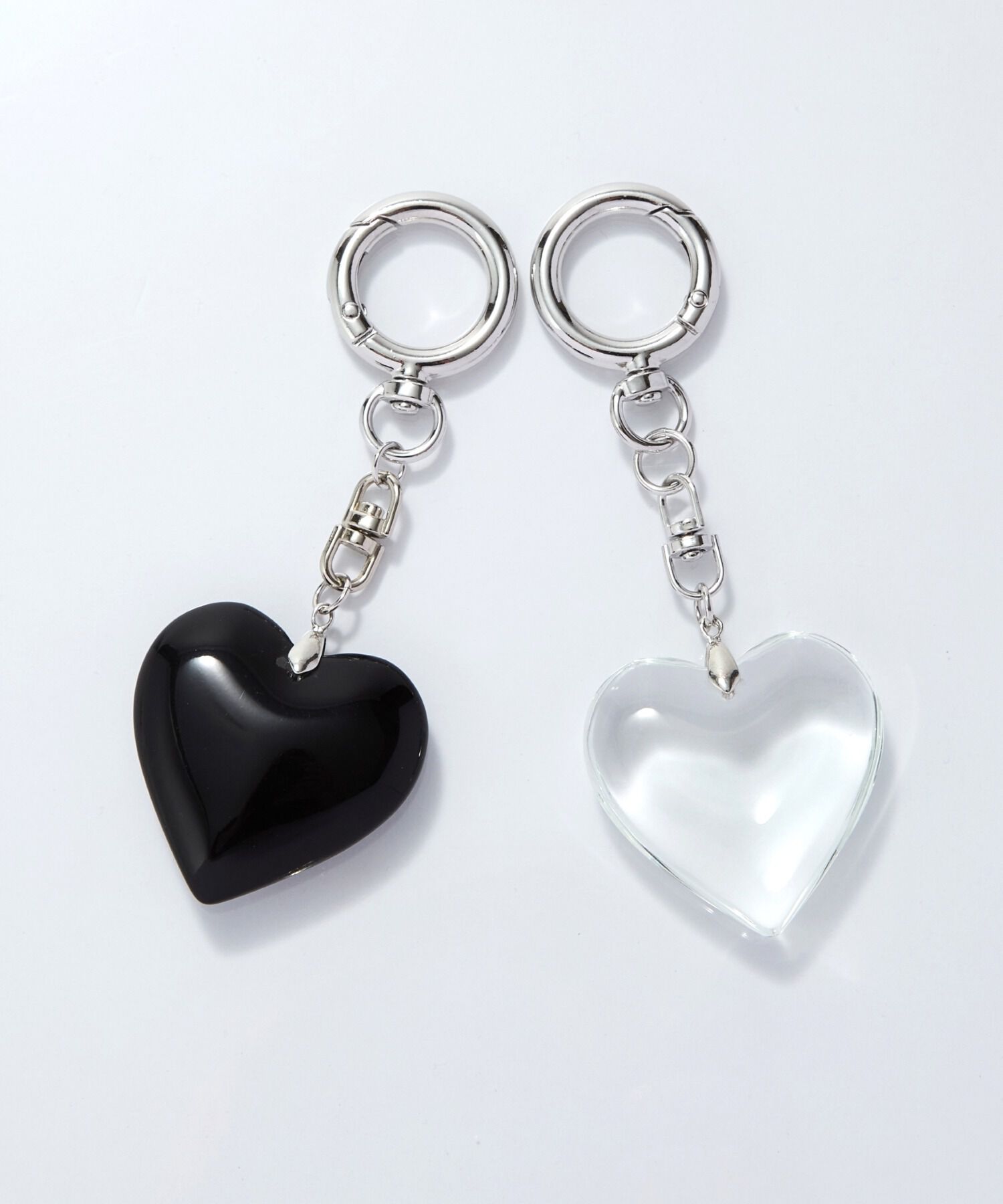 Phoebe「ビッグハートバッグチャーム　ブラック」|チャーム・キーホルダー|