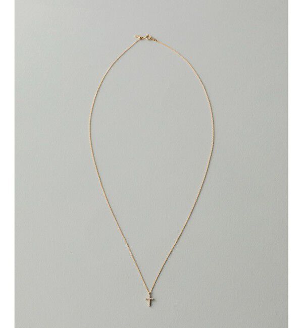 ete「K18YG クロス ダイヤモンド ネックレス」|ネックレス|