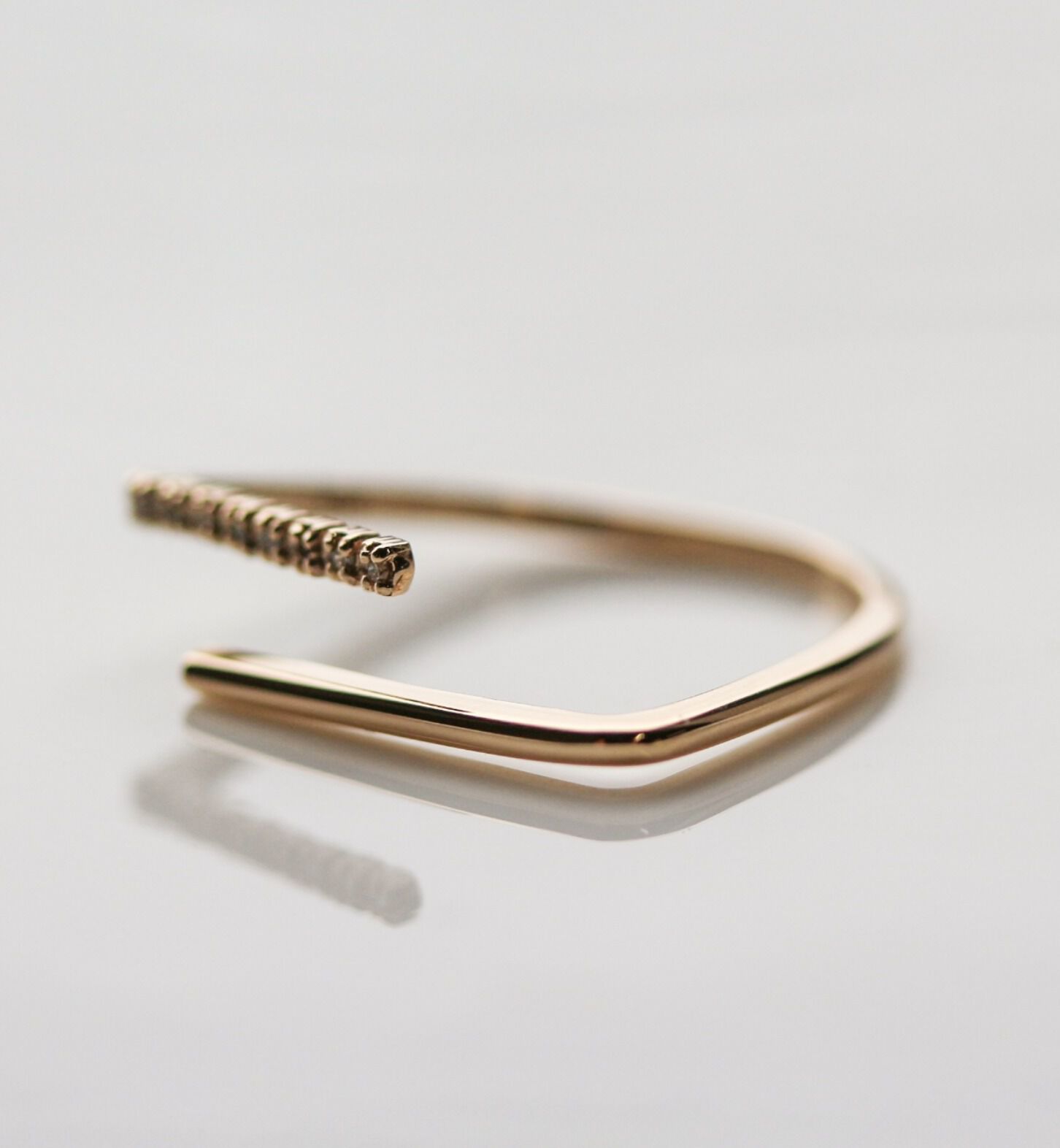  「ダイヤモンド  リング| K10YG 〈世界最小〉〈RAYON〉」|リング|