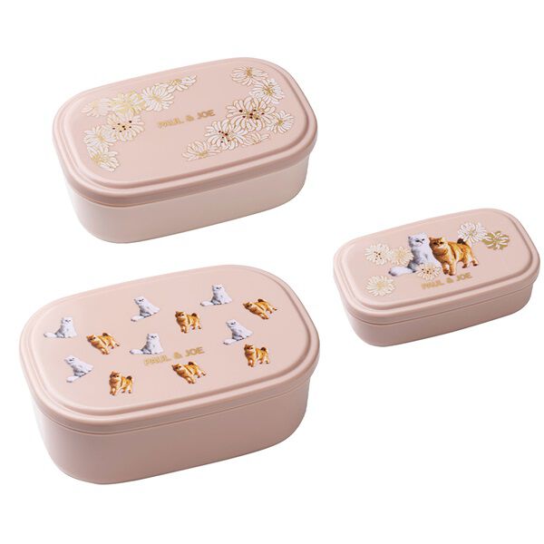 PAUL&JOE「ランチボックス・3Pセット/ポール＆ジョー・ブレイクタイム」|食器・キッチングッズ|柄１