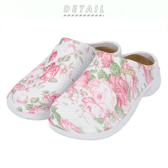 BACKYARD FAMILY「サンダル レディース つっかけ 通販 ぺたんこ おしゃれ スリッポン サボサンダル かわいい 花柄」|スリッポン|