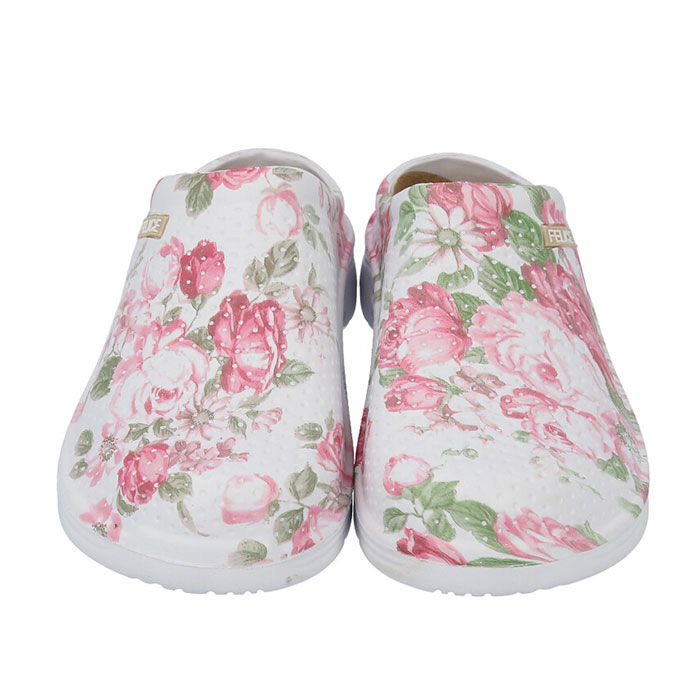 BACKYARD FAMILY「サンダル レディース つっかけ 通販 ぺたんこ おしゃれ スリッポン サボサンダル かわいい 花柄」|スリッポン|