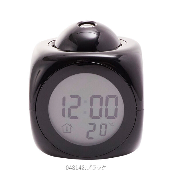 BACKYARD FAMILY「置き時計 おしゃれ デジタル 通販 置時計 夜も見える 時計 プロジェクター 光る ライト 音声」|クロック・置時計|