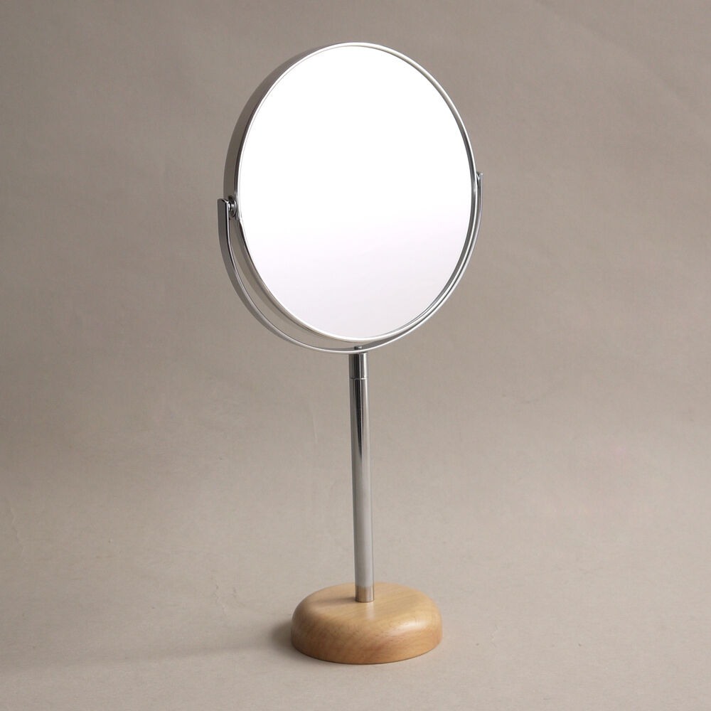 BACKYARD FAMILY「スタンドミラー 卓上 通販 丸い 鏡 化粧鏡 丸ミラー 拡大鏡 卓上ミラー 洗面鏡 トイレ 卓上鏡」|その他|ブラウン2