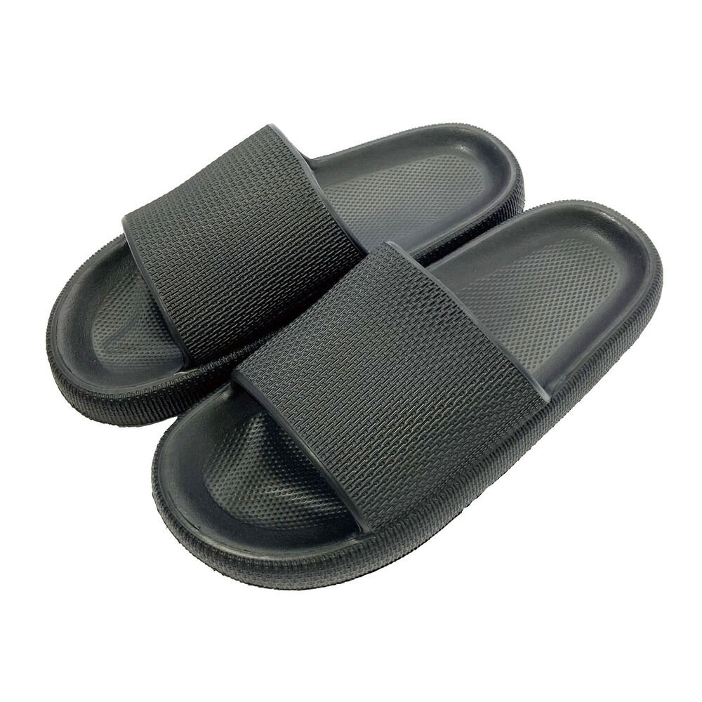 BACKYARD FAMILY「eva サンダル メンズ 通販 おしゃれ かわいい 厚底 スリッパ 軽量 歩きやすい」|サンダル|ブラック1