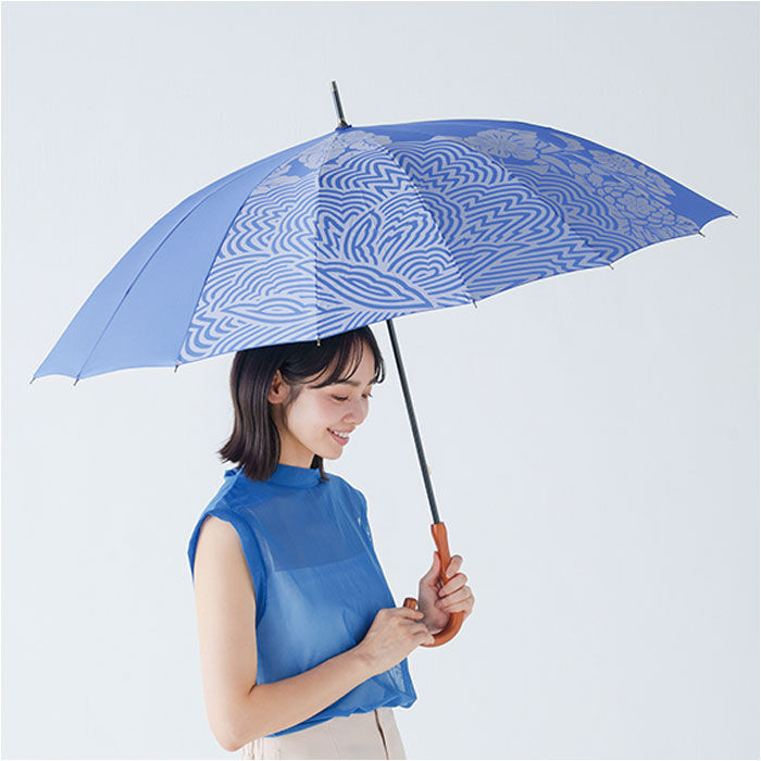 BACKYARD FAMILY「mabu 傘 江戸 通販 マブ 長傘 16本骨 SMV-4193 雨傘 晴雨兼用 JOTARO」|傘|