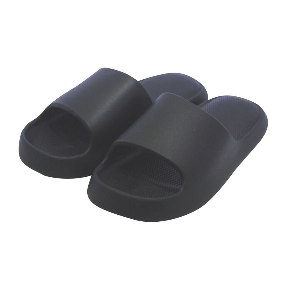 BACKYARD FAMILY「サンダル エアー スリッパ 通販 ソフトエアーサンダル エアーサンダル ルームシューズ 室内履き」|サンダル|ブラック1