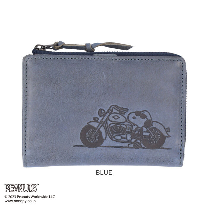 BACKYARD FAMILY「スヌーピー 財布 本革 二つ折い財布 通販 SNOOPY サイフ さいふ PEANUTS」|財布|