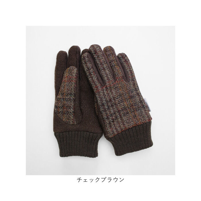 BACKYARD FAMILY「ハリスツイード 手袋 メンズ 通販 Harris Tweed グローブ 手ぶくろ」|手袋|