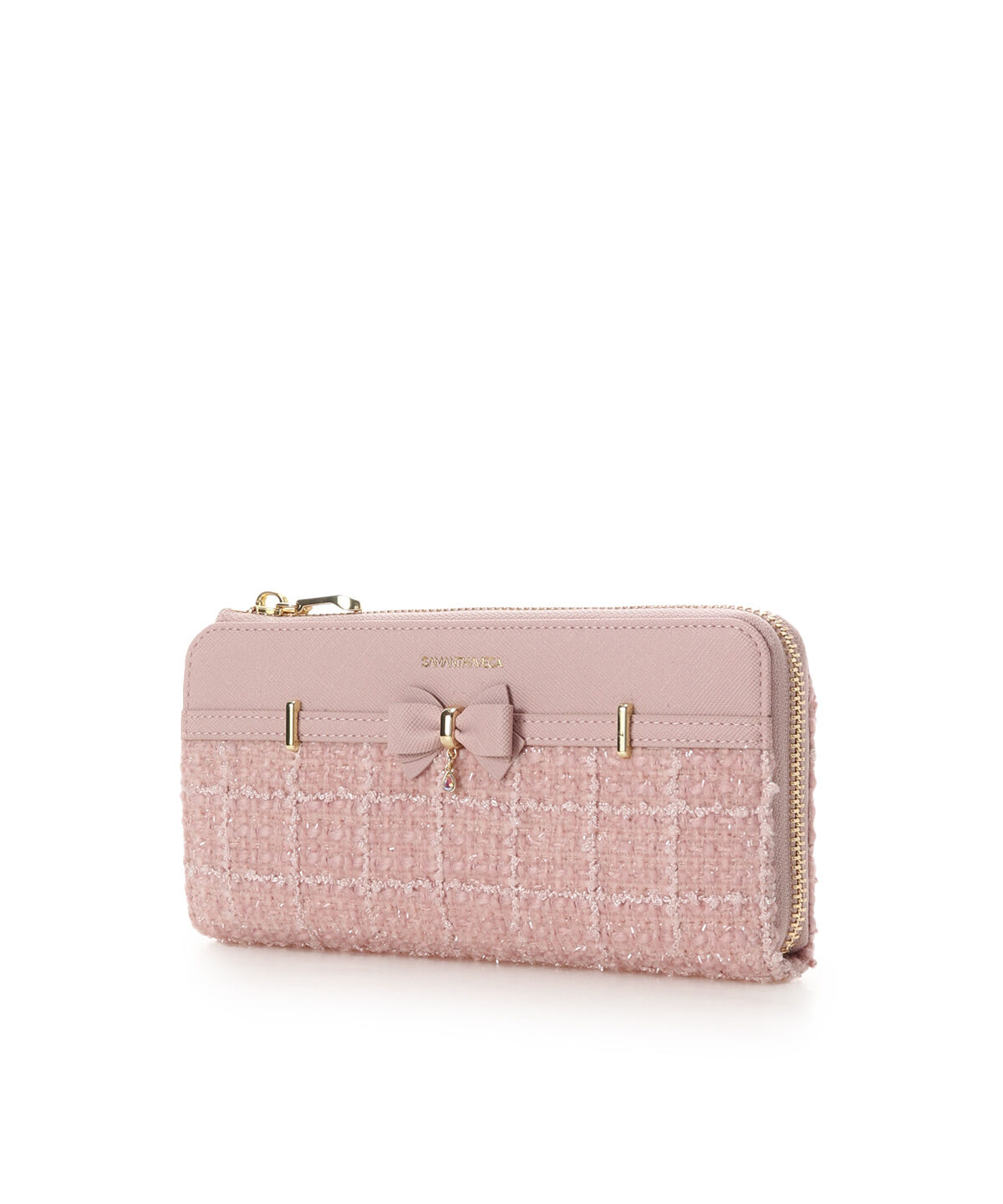 Samantha Vega「ツイードアクセントリボン長財布」|財布|