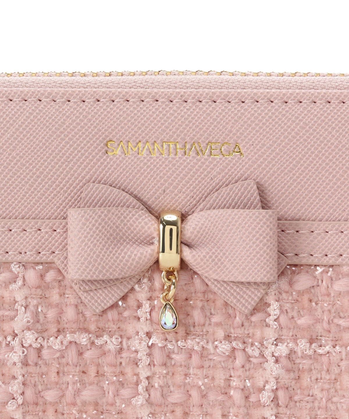 Samantha Vega「ツイードアクセントリボン長財布」|財布|