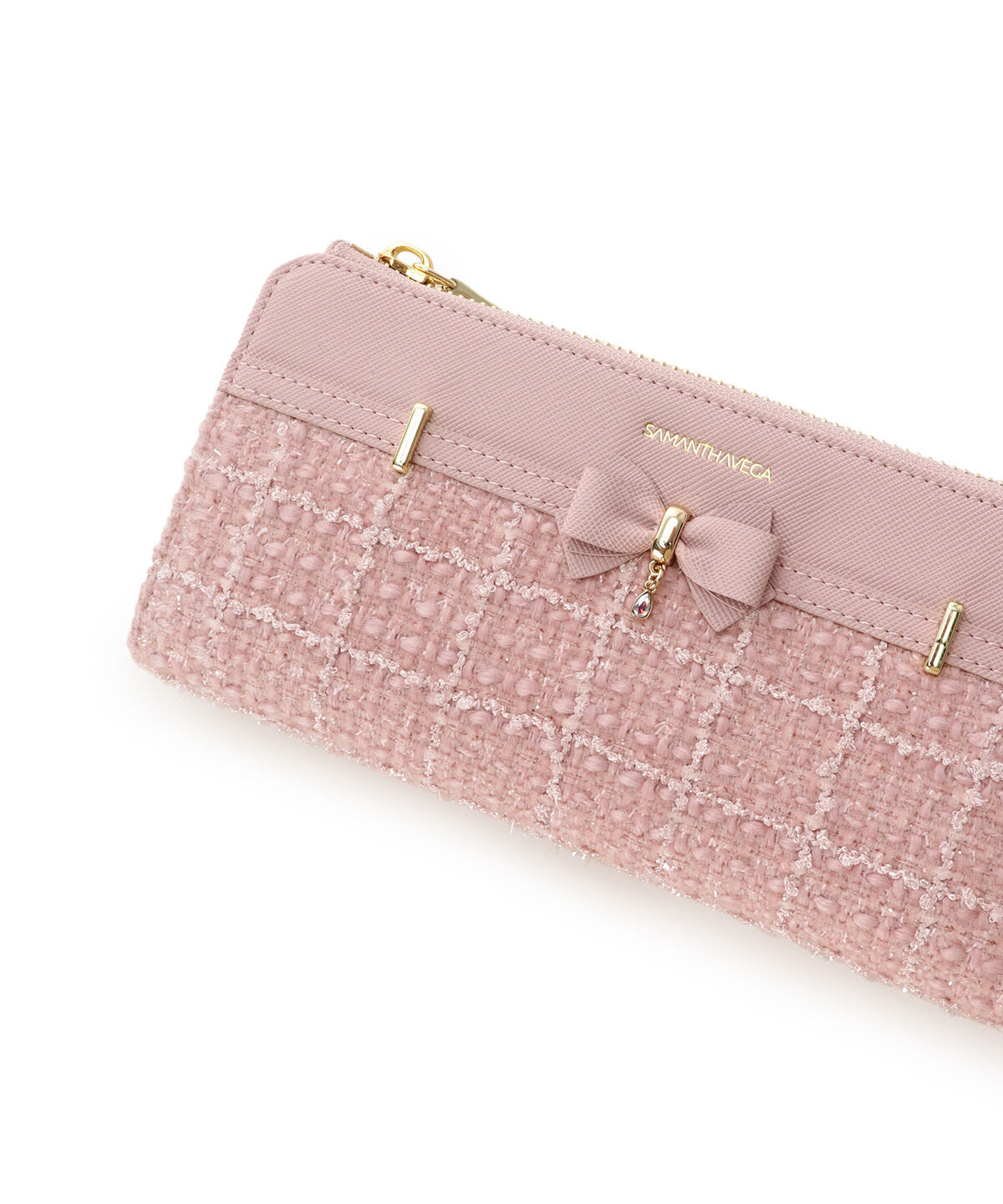 Samantha Vega「ツイードアクセントリボン長財布」|財布|