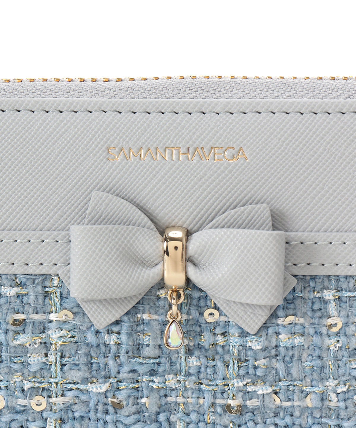 Samantha Vega「ツイードアクセントリボン長財布」|財布|