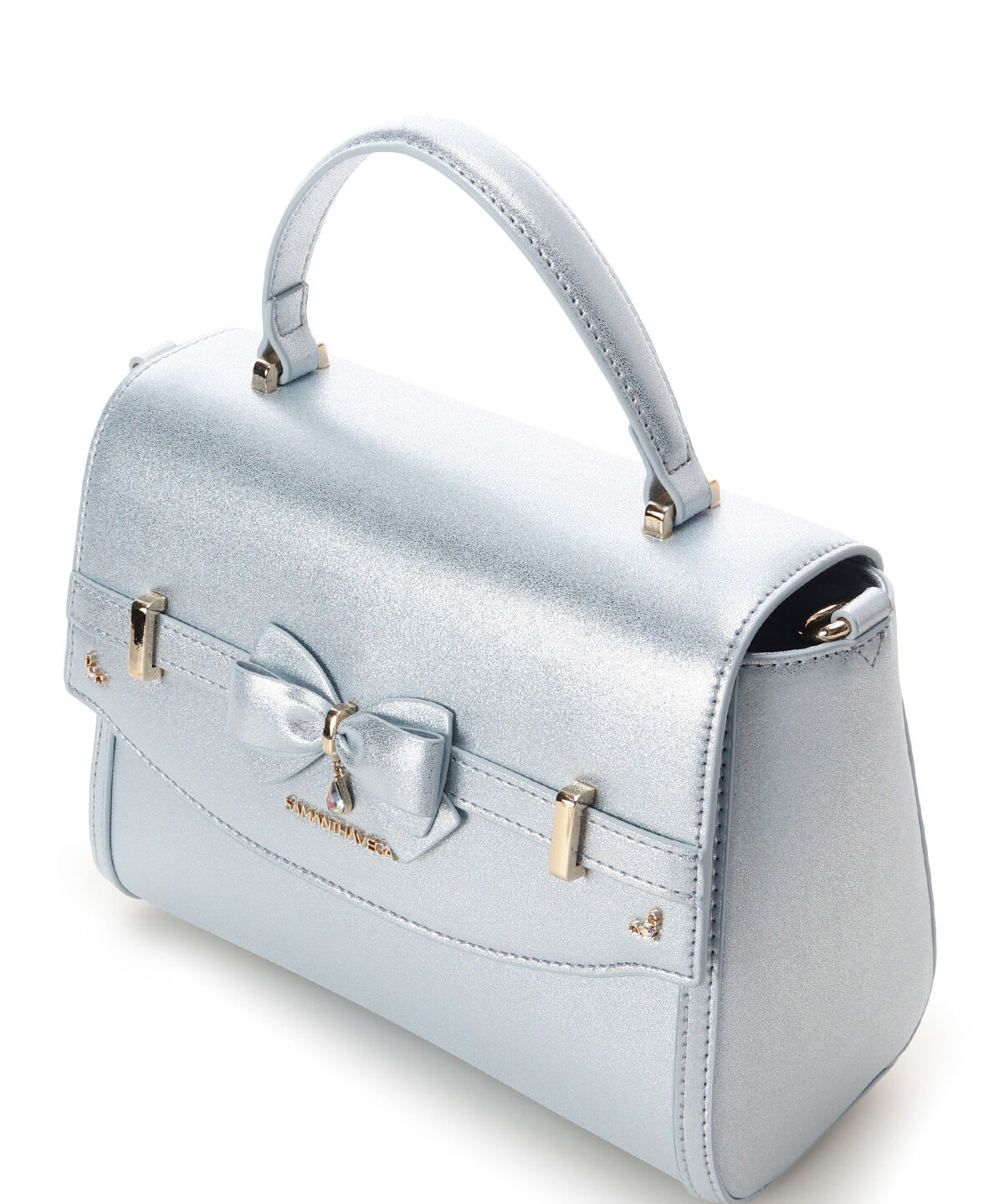 Samantha Vega「アクセントリボンラメショルダーバッグ」|ショルダー・メッセンジャー|