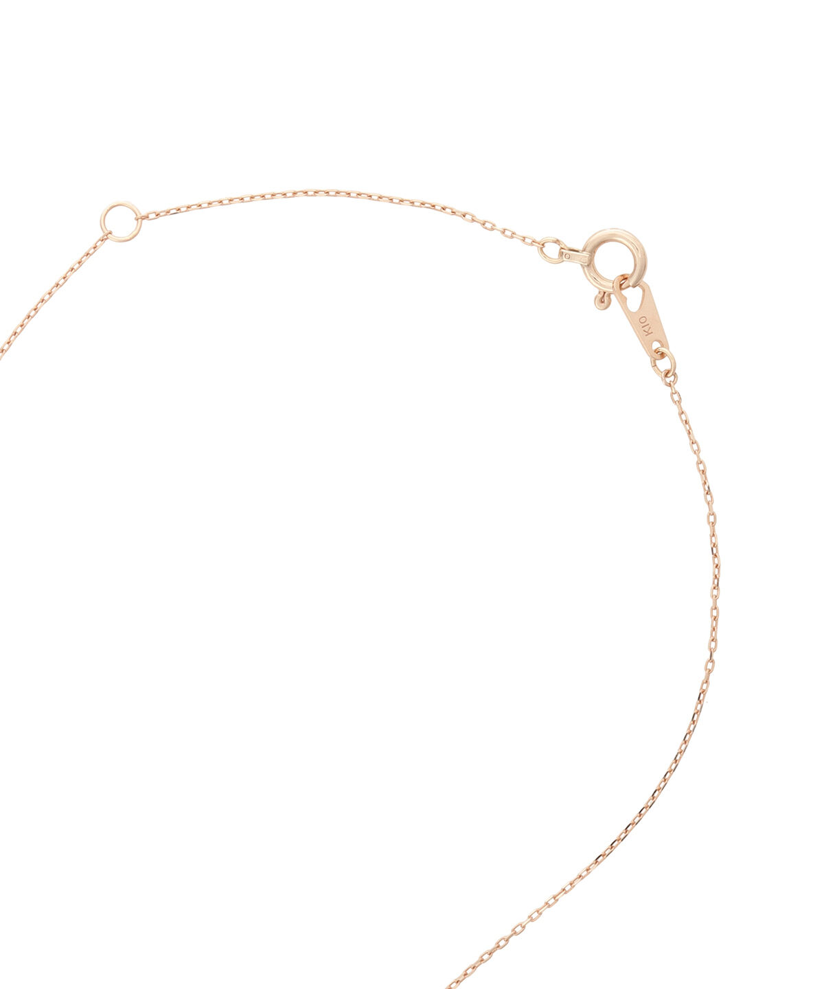 newme by Samantha Thavasa「K10 PG ラウンド ダイヤモンドパヴェネックレス」|ネックレス|