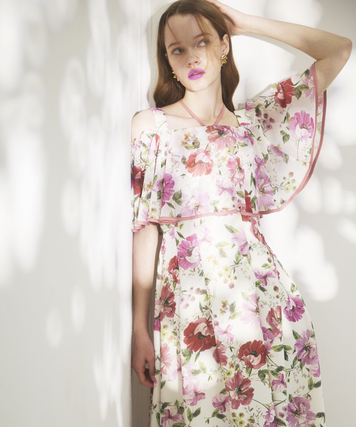 アンドクチュール「アネモネフラワー2WAYワンピース」|ワンピース|白系花柄