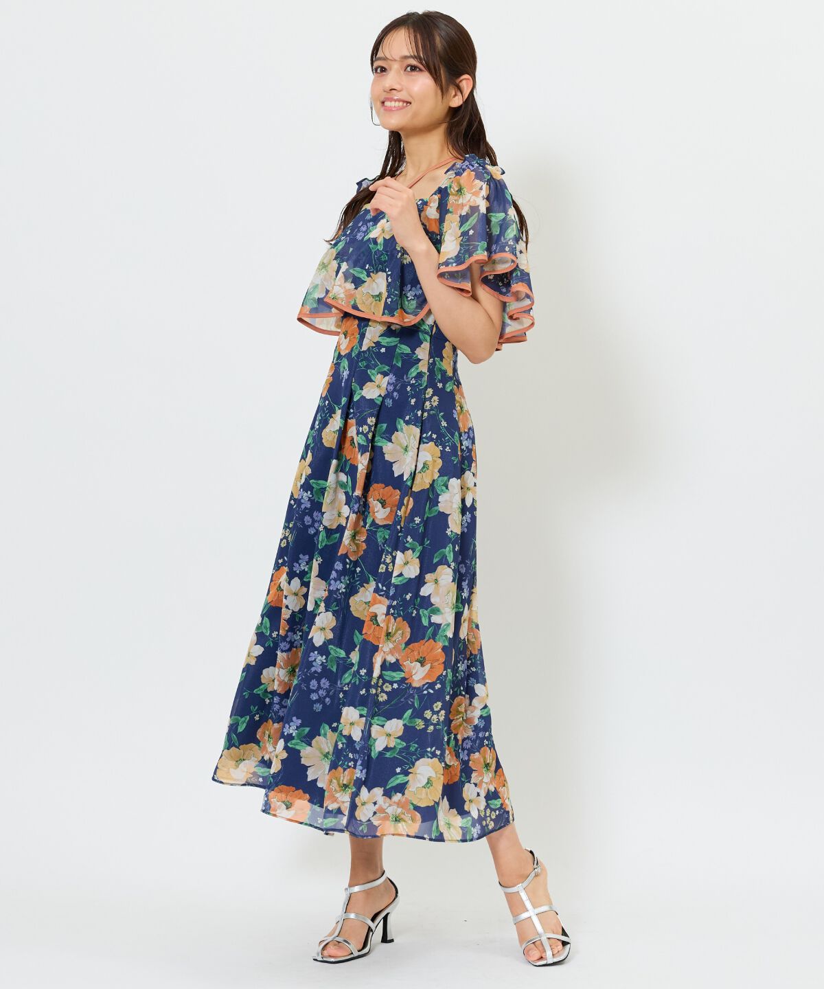 アンドクチュール「アネモネフラワー2WAYワンピース」|ワンピース|