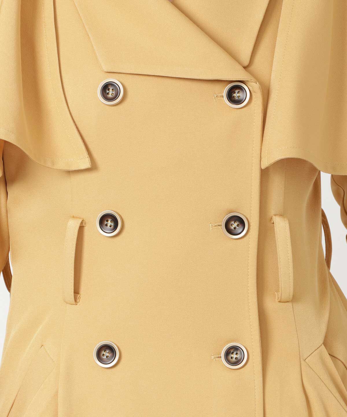 REDYAZEL「トレンチケープデザイン5分丈ワンピース」|ワンピース|