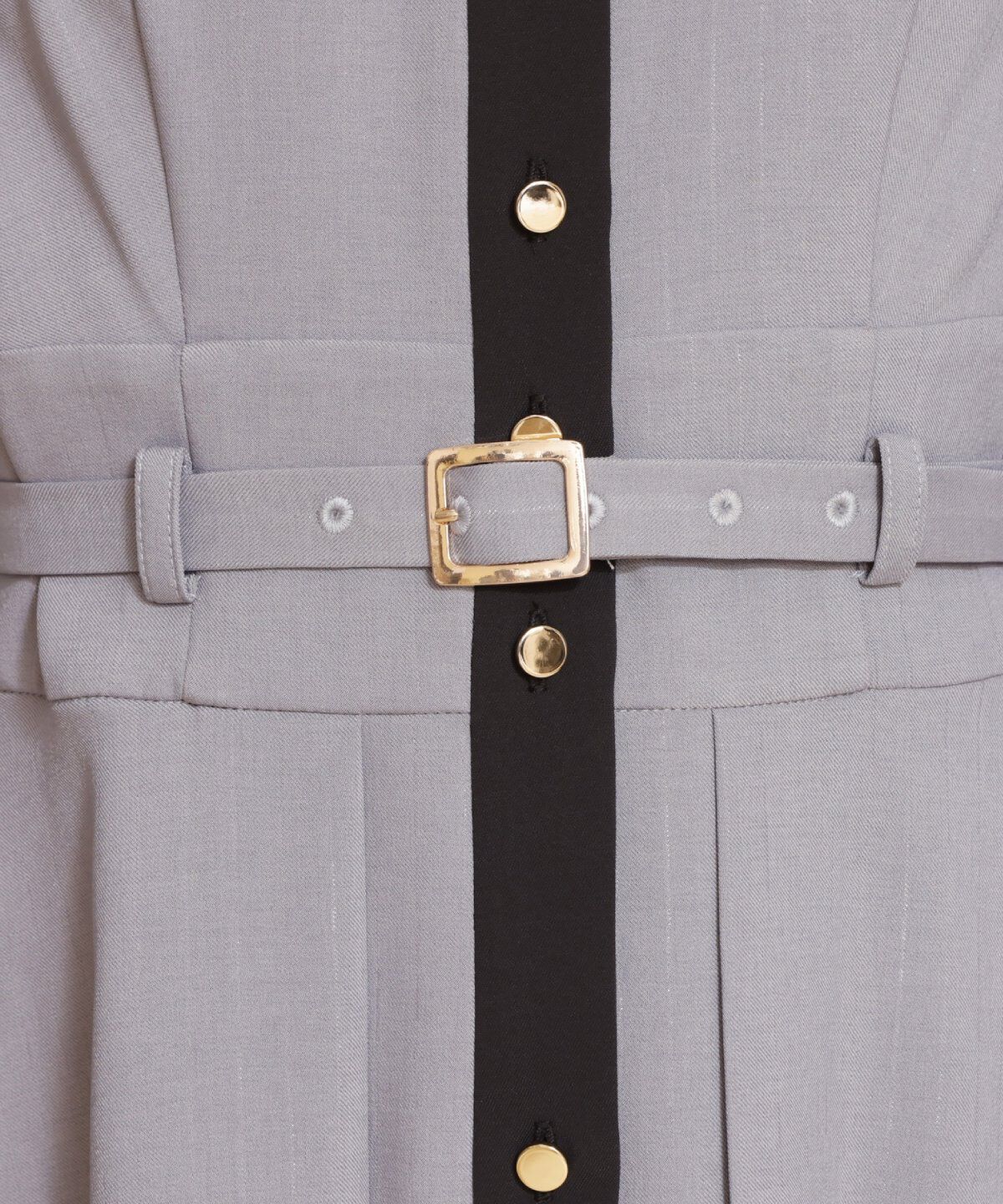 REDYAZEL「バイカラーフレアシャツワンピース」|ワンピース|