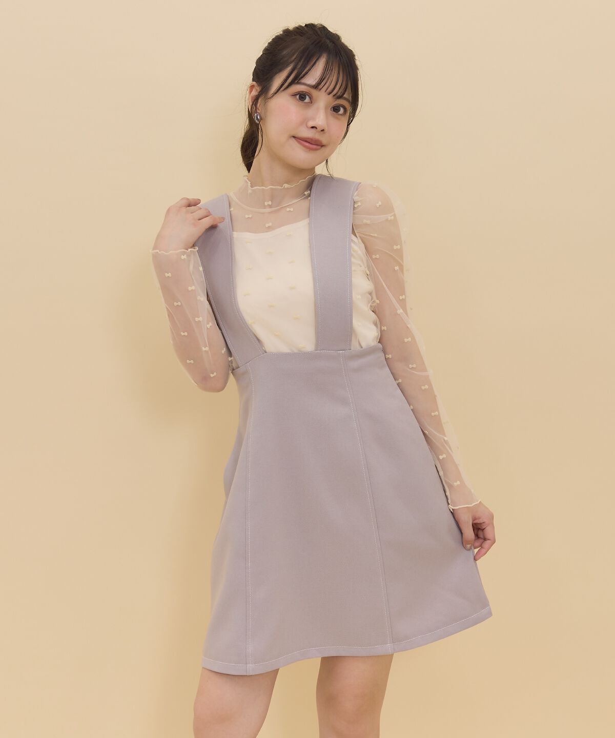 REDYAZEL「2wayレングスウーリッシュジャンパースカート」|ジャンパースカート|