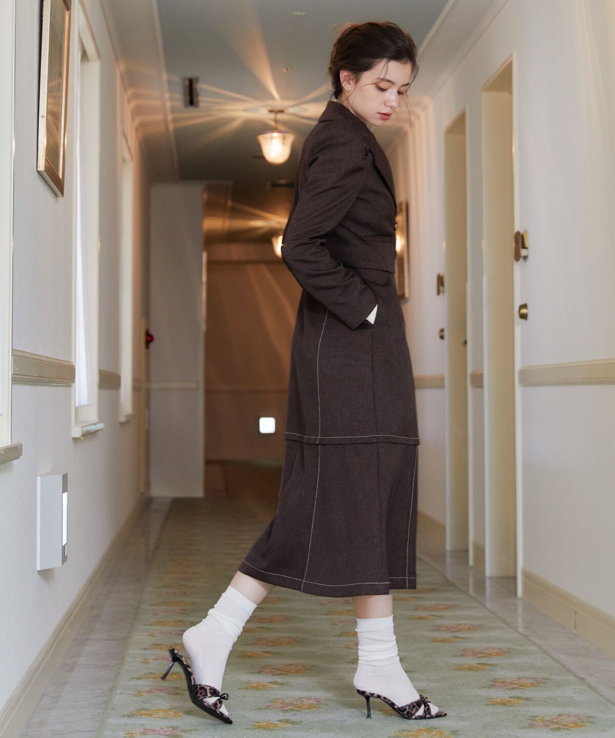 REDYAZEL「2wayレングスウーリッシュジャンパースカート」|ジャンパースカート|