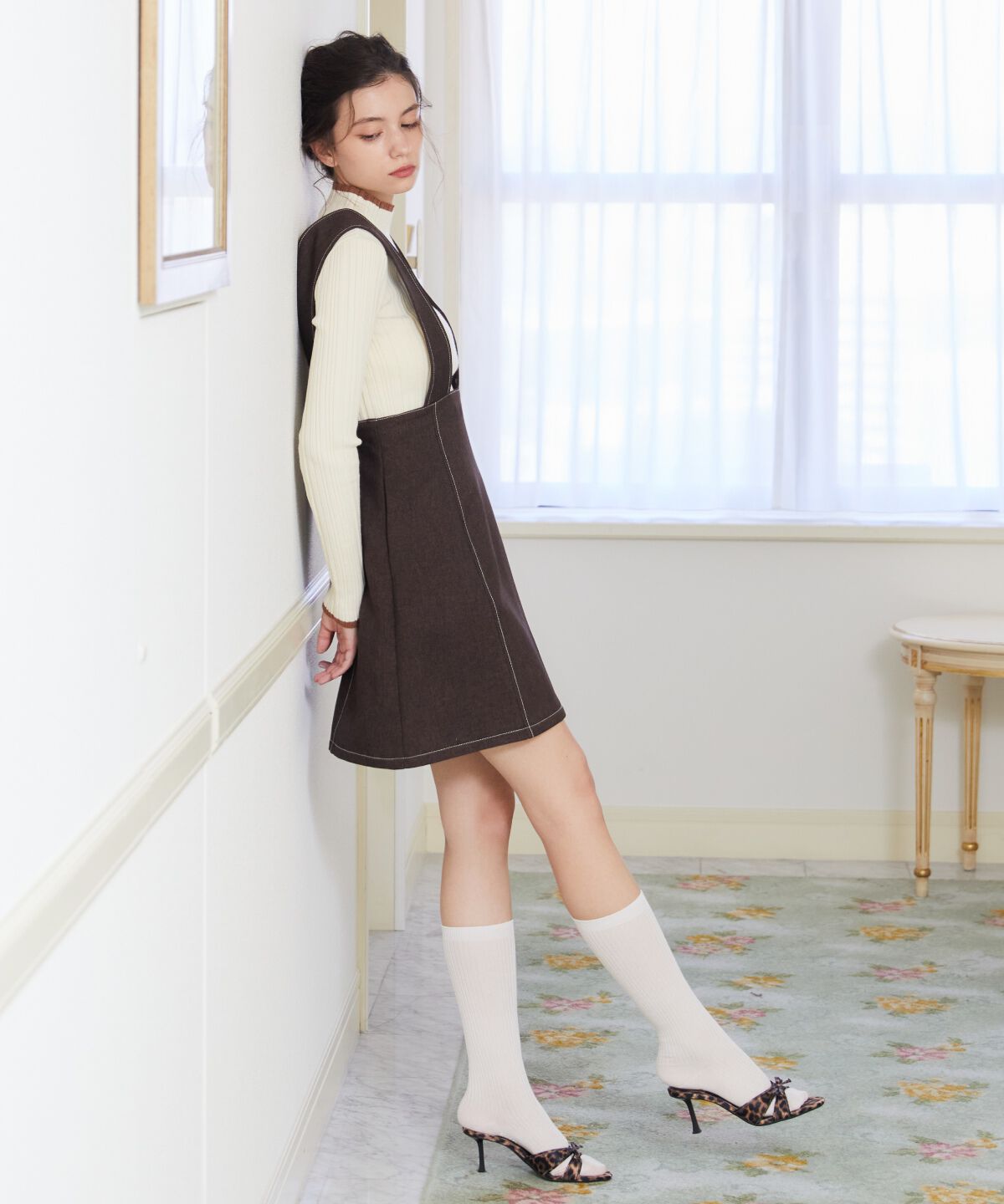 REDYAZEL「2wayレングスウーリッシュジャンパースカート」|ジャンパースカート|