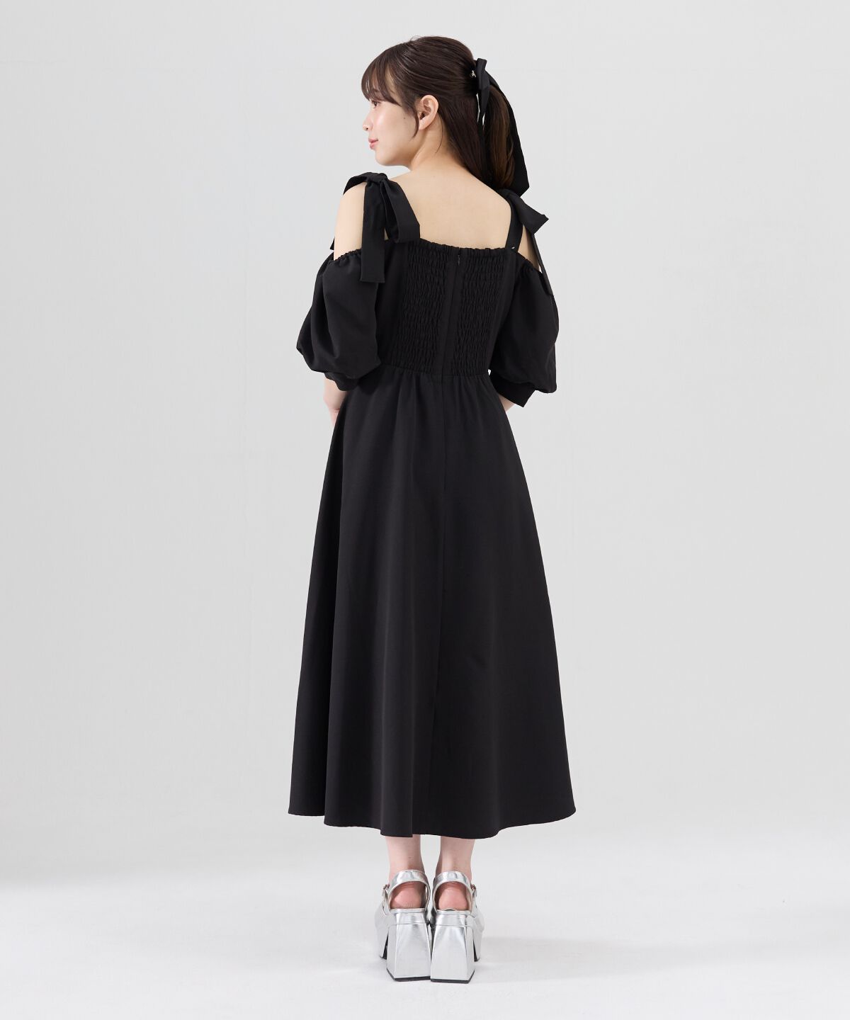 REDYAZEL「ショルダーリボンオフショルワンピース」|ワンピース|